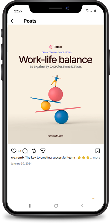 Publicación destacada de Instagram de RemixCom