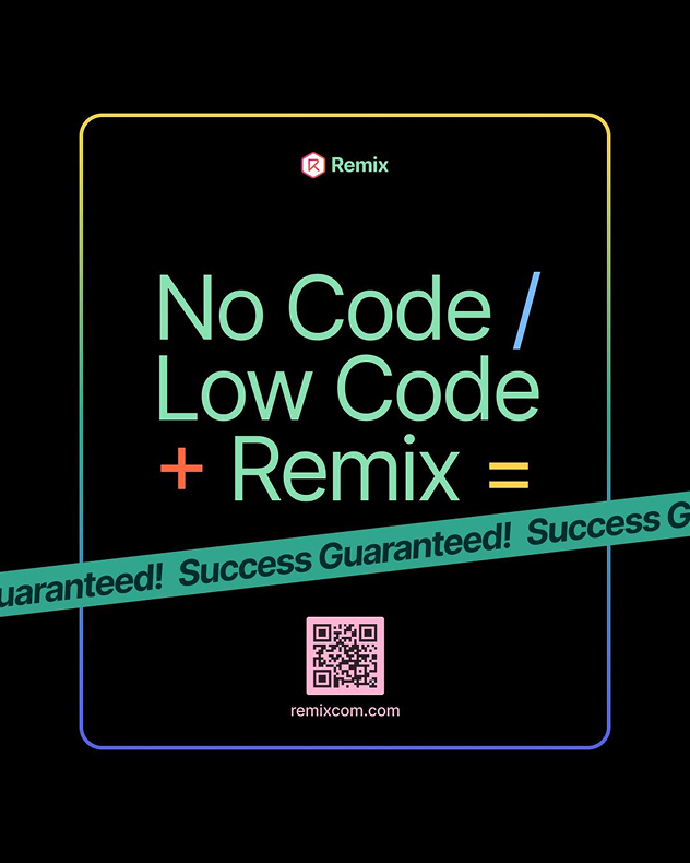 Post de Remix sobre No Code y Low Code