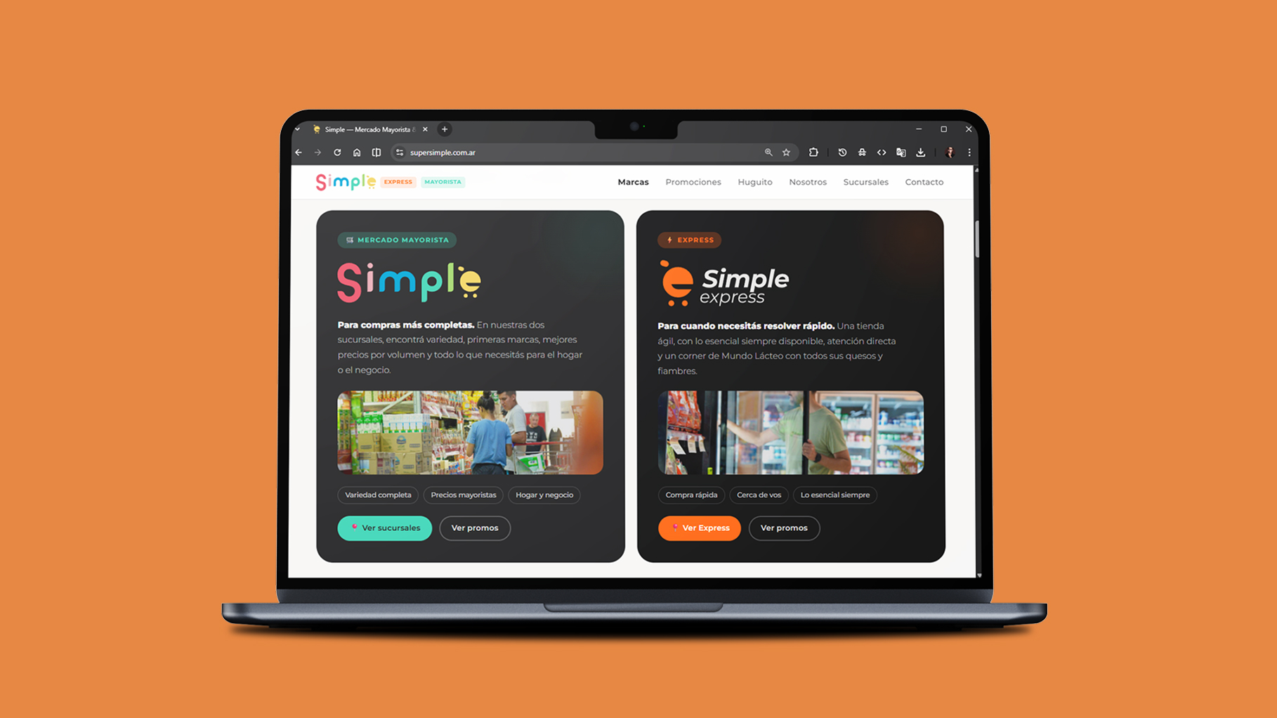 Landing Simple — sucursales y ubicaciones